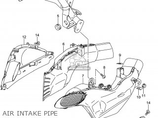 AIR INTAKE PIPE - GSX1300RAZ HAYABUSA 2014 (L4) USA (E03)