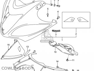 COWLING BODY - GSX1300RAZ HAYABUSA 2014 (L4) USA (E03)