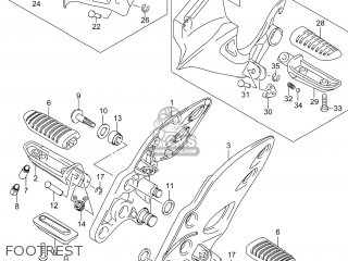 FOOTREST - GSX1300RAZ HAYABUSA 2014 (L4) USA (E03)