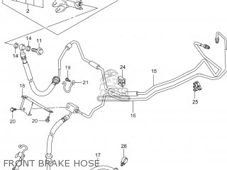 FRONT BRAKE HOSE - GSX1300RAZ HAYABUSA 2014 (L4) USA (E03)