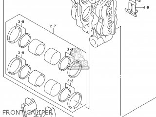 FRONT CALIPER - GSX1300RAZ HAYABUSA 2014 (L4) USA (E03)