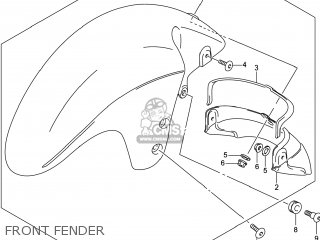 FRONT FENDER - GSX1300RAZ HAYABUSA 2014 (L4) USA (E03)