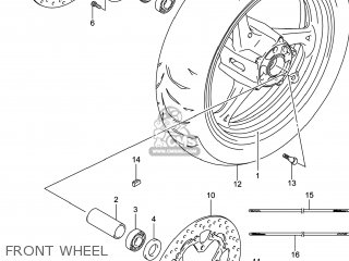 FRONT WHEEL - GSX1300RAZ HAYABUSA 2014 (L4) USA (E03)