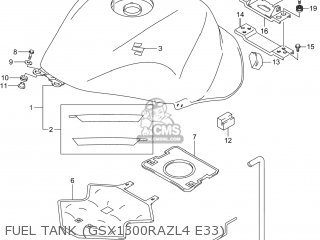 FUEL TANK (GSX1300RAZL4 E33) - GSX1300RAZ HAYABUSA 2014 (L4) USA (E03)