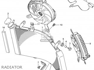 RADIATOR - GSX1300RAZ HAYABUSA 2014 (L4) USA (E03)