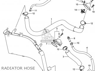RADIATOR HOSE - GSX1300RAZ HAYABUSA 2014 (L4) USA (E03)