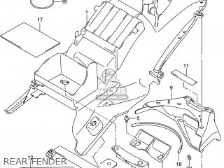 REAR FENDER - GSX1300RAZ HAYABUSA 2014 (L4) USA (E03)