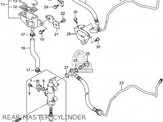 REAR MASTER CYLINDER - GSX1300RAZ HAYABUSA 2014 (L4) USA (E03)