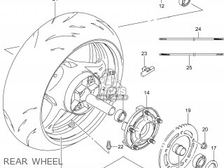 REAR WHEEL - GSX1300RAZ HAYABUSA 2014 (L4) USA (E03)