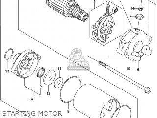 STARTING MOTOR - GSX1300RAZ HAYABUSA 2014 (L4) USA (E03)