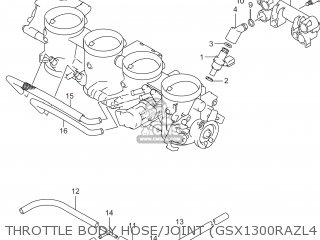 THROTTLE BODY HOSE/JOINT (GSX1300RAZL4 E03) - GSX1300RAZ HAYABUSA 2014 (L4) USA (E03)
