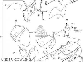 UNDER COWLING - GSX1300RAZ HAYABUSA 2014 (L4) USA (E03)