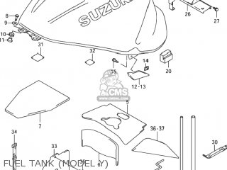 FUEL TANK (MODEL Y) - GSX1300RZ HAYABUSA 1999 (X) USA (E03)