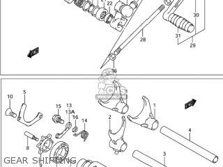 GEAR SHIFTING - GSX1300RZ HAYABUSA 1999 (X) USA (E03)