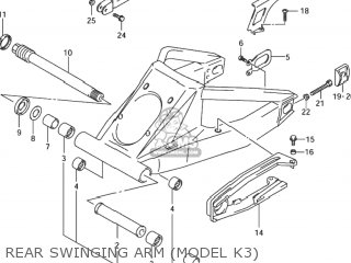 REAR SWINGING ARM (MODEL K3) - GSX1300RZ HAYABUSA 1999 (X) USA (E03)