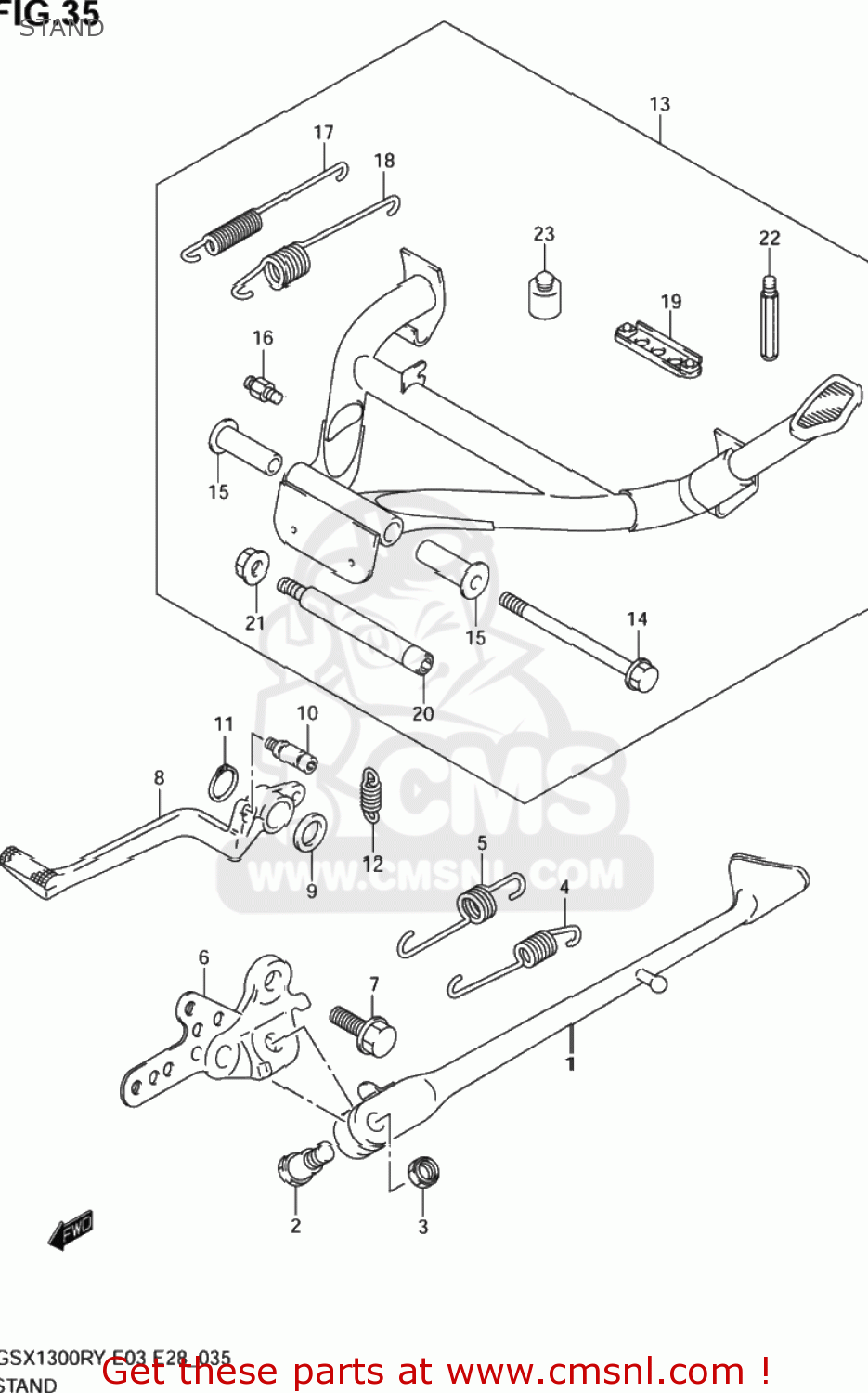 STAND GSX1300RZ HAYABUSA 2000 (Y) USA (E03)