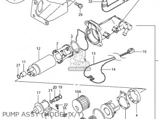PUMP ASSY (MODEL X/Y) - GSX1300RZ HAYABUSA 2000 (Y) USA (E03)