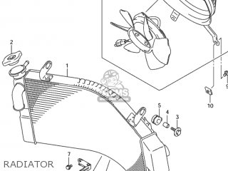RADIATOR - GSX1300RZ HAYABUSA 2000 (Y) USA (E03)