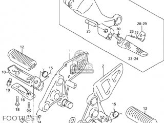 FOOTREST - GSX1300RZ HAYABUSA 2001 (K1) USA (E03)