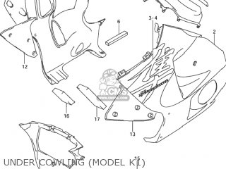UNDER COWLING (MODEL K1) - GSX1300RZ HAYABUSA 2001 (K1) USA (E03)