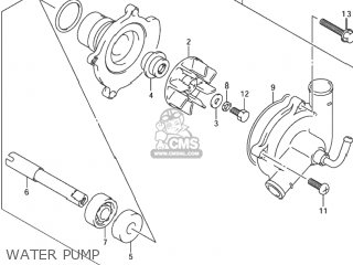 WATER PUMP - GSX1300RZ HAYABUSA 2001 (K1) USA (E03)