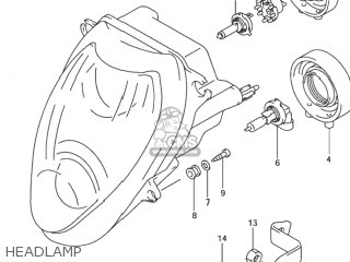 HEADLAMP - GSX1300RZ HAYABUSA 2002 (K2) USA (E03)