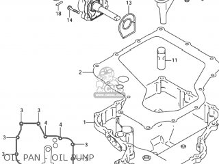 OIL PAN - OIL PUMP - GSX1300RZ HAYABUSA 2002 (K2) USA (E03)