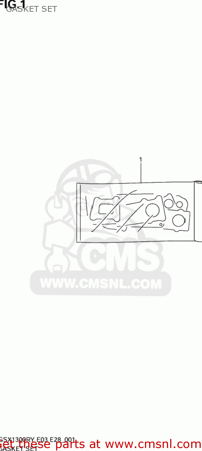 GASKET SET GSX1300RZ HAYABUSA 2003 (K3) USA (E03)