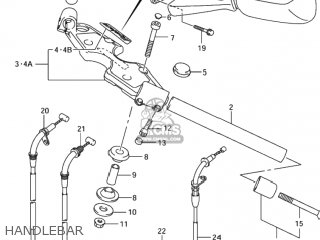 HANDLEBAR - GSX1300RZ HAYABUSA 2003 (K3) USA (E03)