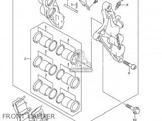 FRONT CALIPER - GSX1300RZ HAYABUSA 2004 (K4) USA (E03)