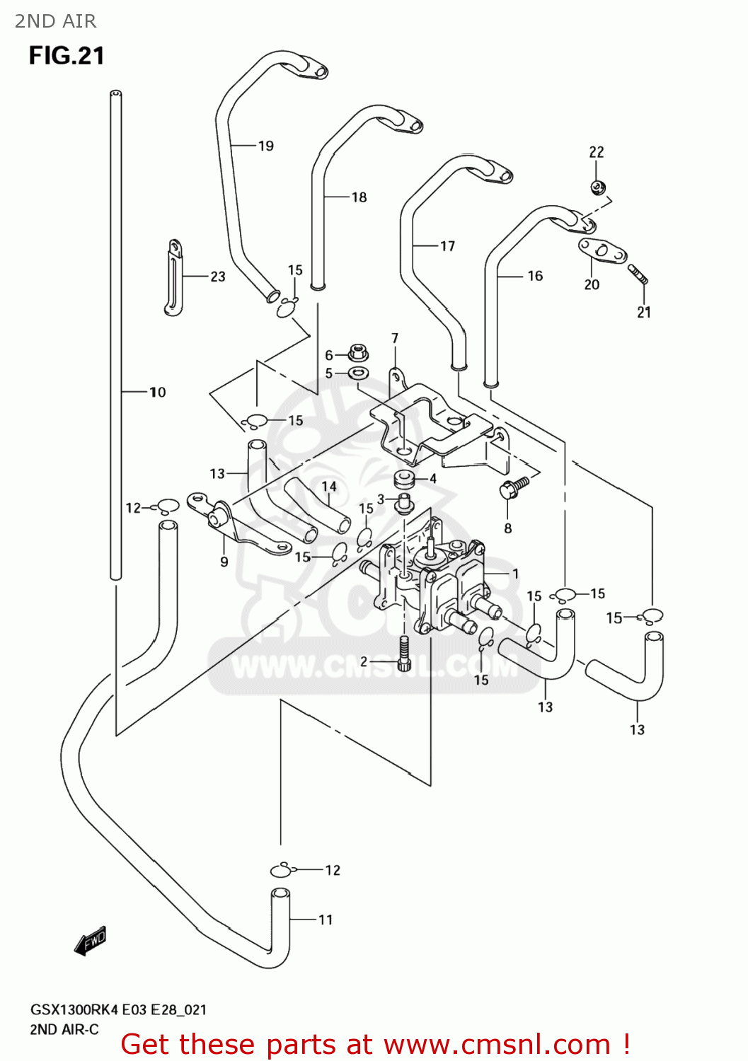 2ND AIR GSX1300RZ HAYABUSA 2005 (K5) USA (E03)