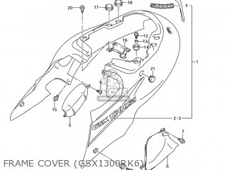 FRAME COVER (GSX1300RK6) - GSX1300RZ HAYABUSA 2005 (K5) USA (E03)