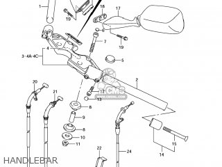 HANDLEBAR - GSX1300RZ HAYABUSA 2005 (K5) USA (E03)