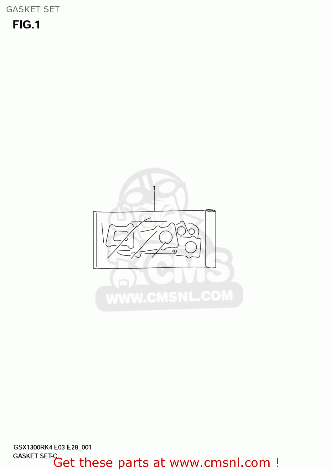 GASKET SET GSX1300RZ HAYABUSA 2006 (K6) USA (E03)