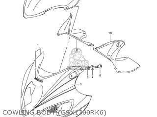 COWLING BODY (GSX1300RK6) - GSX1300RZ HAYABUSA 2006 (K6) USA (E03)