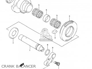 CRANK BALANCER - GSX1300RZ HAYABUSA 2006 (K6) USA (E03)