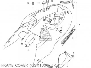 FRAME COVER (GSX1300RZK7) - GSX1300RZ HAYABUSA 2006 (K6) USA (E03)