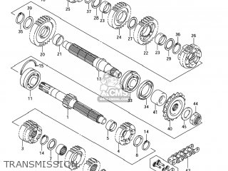 TRANSMISSION - GSX1300RZ HAYABUSA 2006 (K6) USA (E03)