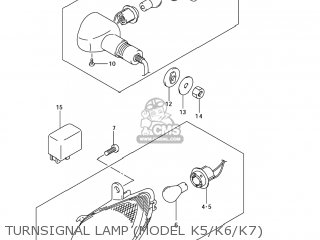 TURNSIGNAL LAMP (MODEL K5/K6/K7) - GSX1300RZ HAYABUSA 2006 (K6) USA (E03)