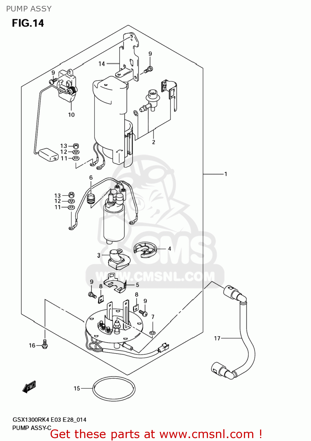 PUMP ASSY GSX1300RZ HAYABUSA 2007 (K7) USA (E03)