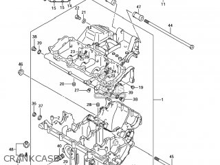 CRANKCASE - GSX1300RZ HAYABUSA 2007 (K7) USA (E03)