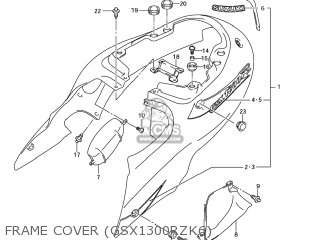 FRAME COVER (GSX1300RZK6) - GSX1300RZ HAYABUSA 2007 (K7) USA (E03)