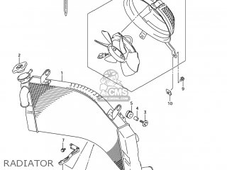 RADIATOR - GSX1300RZ HAYABUSA 2007 (K7) USA (E03)