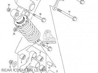 REAR CUSHION LEVER - GSX1300RZ HAYABUSA 2007 (K7) USA (E03)