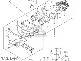 TAIL LAMP - GSX1300RZ HAYABUSA 2007 (K7) USA (E03)