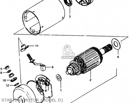STARTING MOTOR (MODEL D) - GSX250 1982 (Z) GENERAL EXPORT (E01)