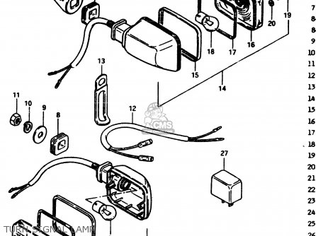 TURN SIGNAL LAMP - GSX250 1982 (Z) GENERAL EXPORT (E01)