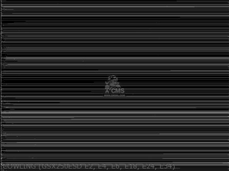 COWLING (GSX250ESD E2, E4, E6, E18, E24, E34) - GSX250 1982 (Z) GENERAL EXPORT (E01)