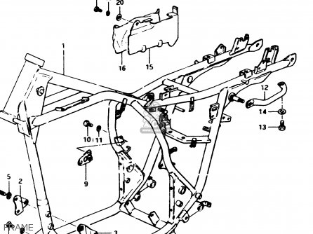 FRAME - GSX250 1983 (D) GENERAL EXPORT (E01)