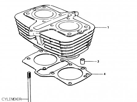 CYLINDER - GSX250 1983 (D) GENERAL EXPORT (E01)